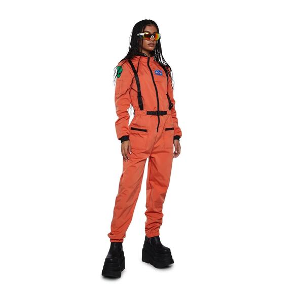 Dolls Kill NASA-TY FLIGHT SUIT COSTUME Size Small S Halloween Space Astronaut - Picture 3 of 6
